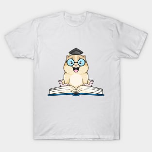 Hamster Nerd Book T-Shirt